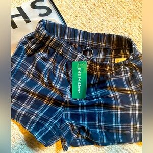 Women’s Flannel Pajama/Casual Shorts. Size 2. shein. Like new.